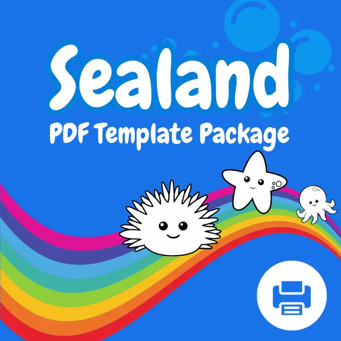 Sealand Coloring Templates - Age 3+