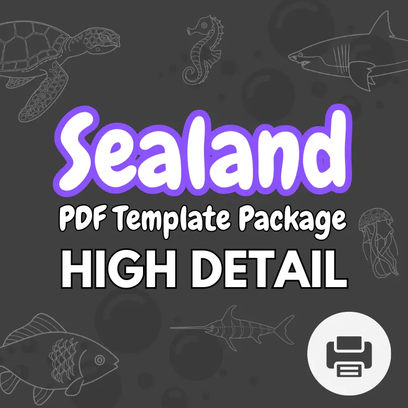 Sealand Coloring Templates - High detail