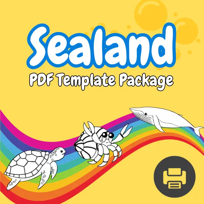 Sealand Coloring Templates - Age 5+