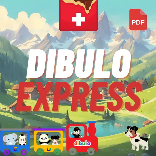 Express Train - Coloring Templates - Switzerland